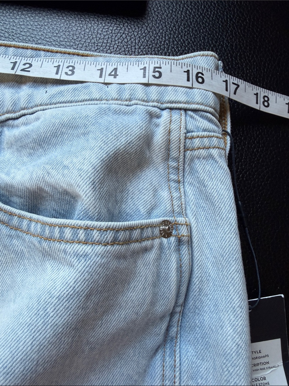 Veronica Beard Dylan High Rise Straight Ankle Jeans Cuffed Ankle Sz 31 NEW - Picture 5 of 13